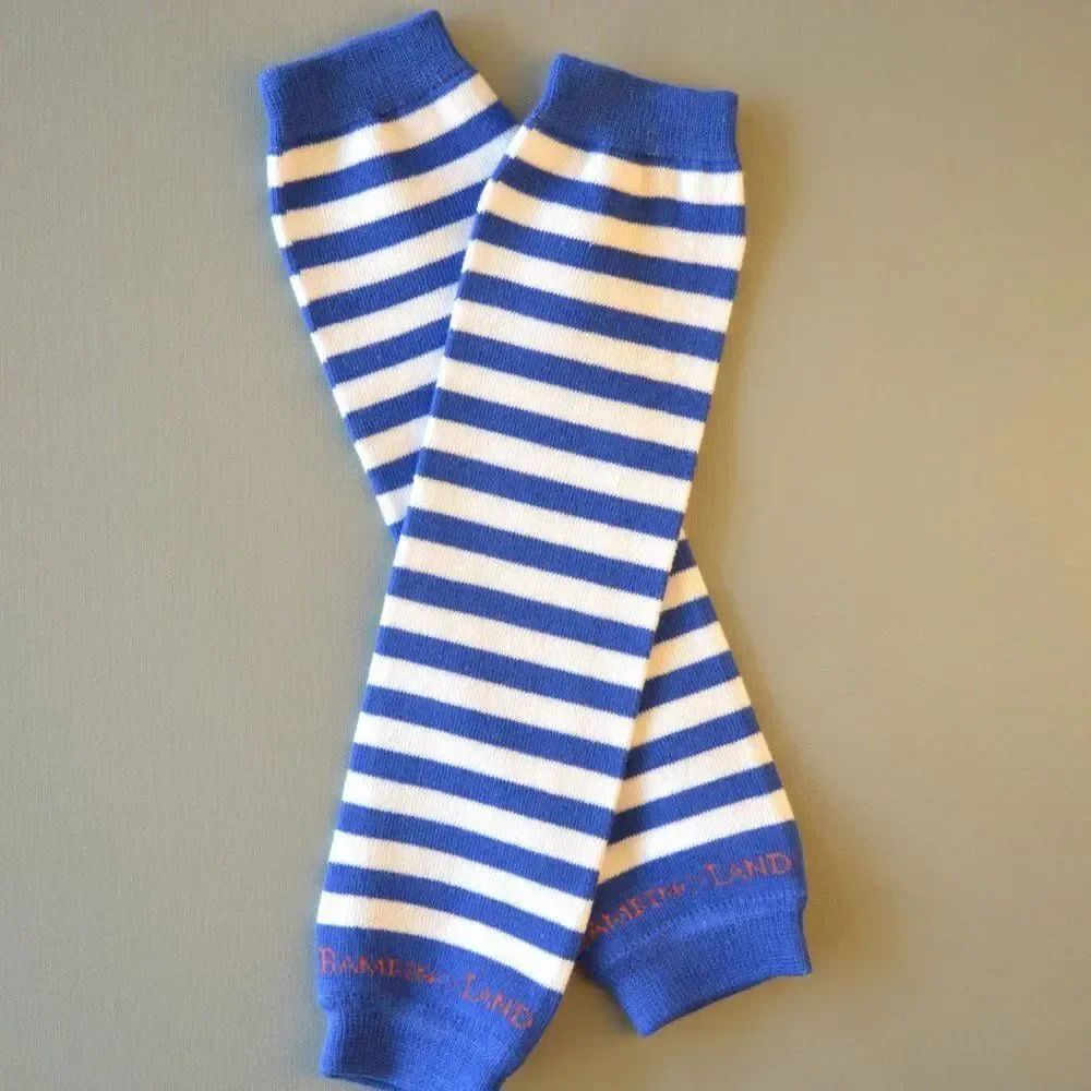 6 pairs of baby leg warmers - boy colors - OS by Bambino Land fits 4 months and